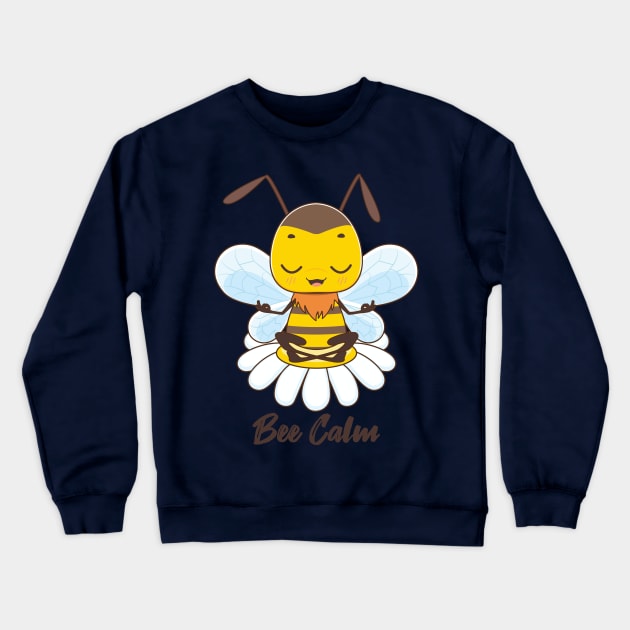 Bee calm design Crewneck Sweatshirt by GazingNeko